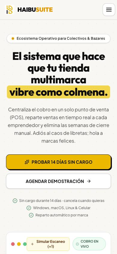 Haibu Suite en el celular